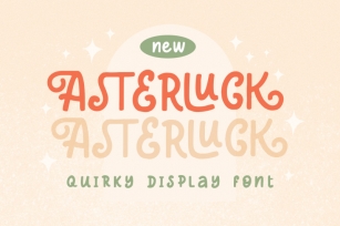 Asterluck - Quirky Display Font Font Download