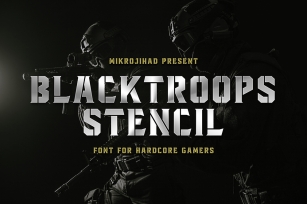 Blacktroops Stencil Font Download