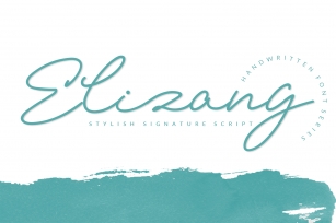 Elizany Signature Font Download