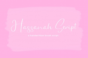 Hassanah SIgnature Font Download