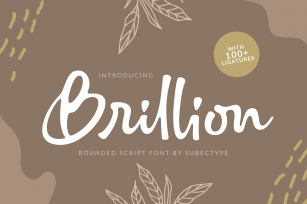 Brillion Rounded Scrip Font Download