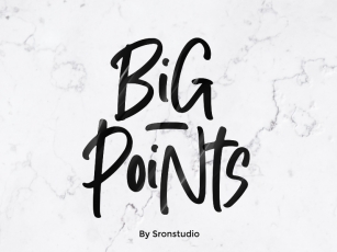 Big Points Font Download
