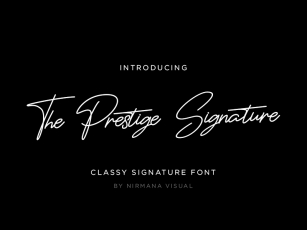 The Prestige Signature Font Download