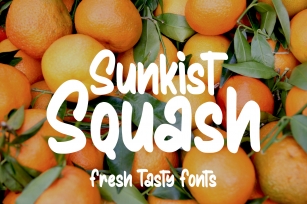 Sunkist Squash Font Download