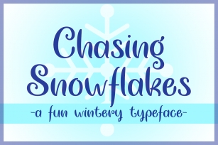 Chasing Snowflakes Font Download