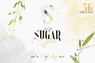 Sugar Spice - font duo + Extras Font Download