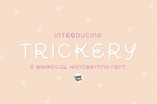 TRICKERY Whimsical Handwriting Font Font Download
