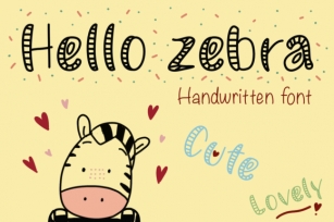 Hello Zebra Font Download