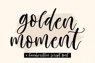 Golden Moment | Handwritten Script Font Download