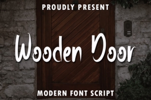 Wooden Door Font Download