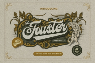 Fouster Vintage With Bonus Font Download