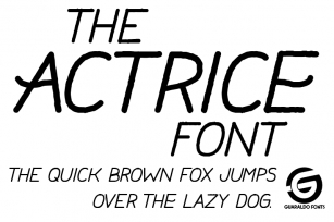 Actrice Font Download