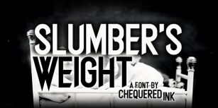 Slumber's Weigh Font Download