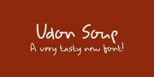 DK Udon Soup Font Download