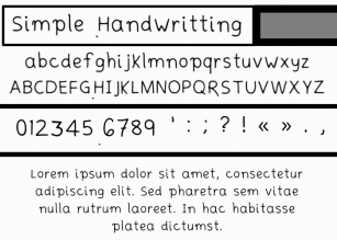 Simplehandwritting Font Download