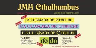 JMH Cthulhumbus Font Download