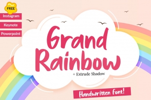 Grand Rainbow Script + Bonus Free Font Download