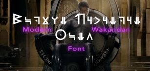 Modern Wakanda Font Download