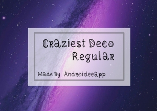 Craziest Deco Regular Font Download