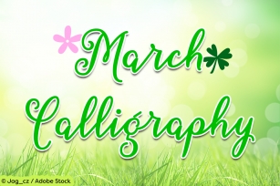 March Calligraphy Font Download