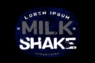 Vtks MilkShake Font Download
