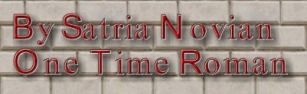 One Time Roma Font Download