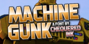 Machine Gunk Font Download