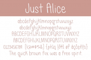 Just Alice Font Download