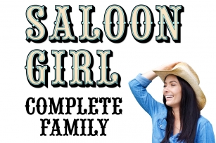 Saloon Girl Complete Font Download