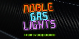 Noble Gas lights Font Download