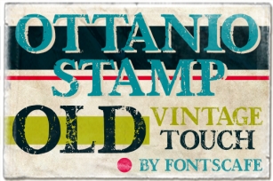 Ottanio Stamp DEMO Font Download