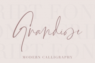 Grandiose - Stylish Signature Font Font Download