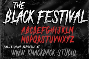 The Black Festival_DEMO Font Download