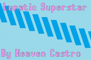 Lunatic Superstar Font Download