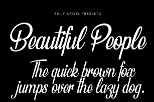 Beautiful People Font Download