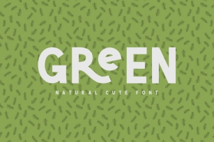 Green | Natural Cute Font Font Download