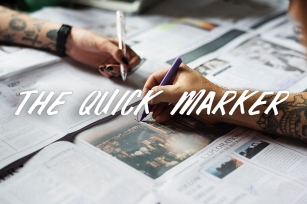 The Quick Marker Font Download