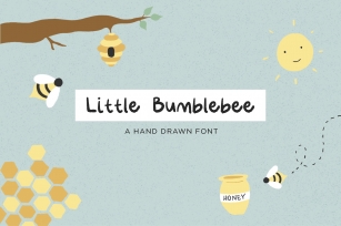 Little Bumblebee Hand Drawn Font Download
