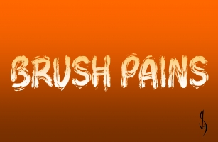 Brush Pains Font Download