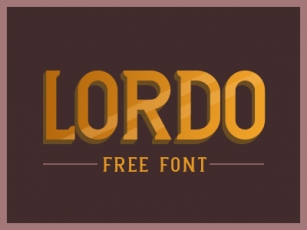TJ Lordo One Font Download