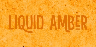 Liquid Amber DEMO Font Download