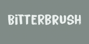 Bitterbrush DEMO Font Download