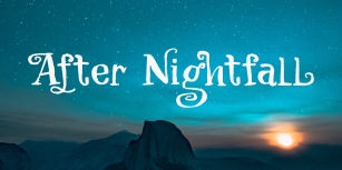 After Nightfall DEMO Font Download