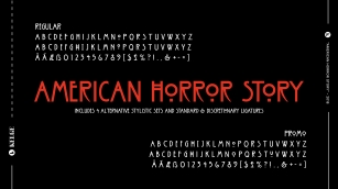 American Horror Story Font Download