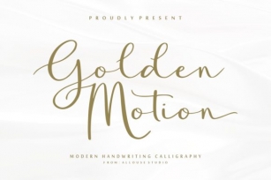 Golden Motion Font Download
