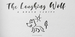 The Laughing Wolf. Font Download