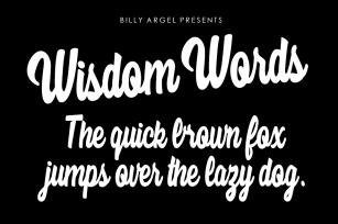Wisdom Words Font Download