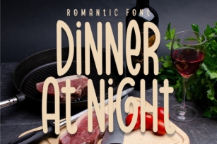 Dinner at Night Font Download