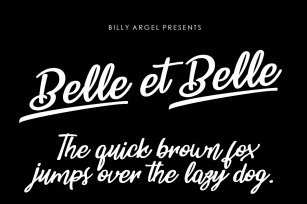 Belle et Belle Font Download
