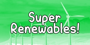 Super Renewables Font Download